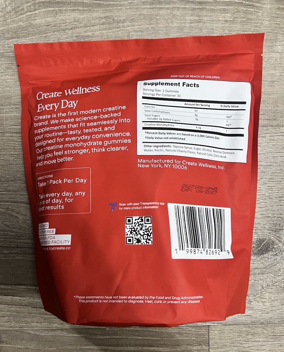Creatine Gummies – NSF Certified, Made with Creapure Creatine Sour Cherry