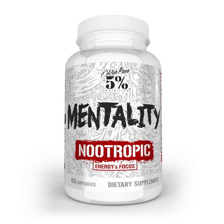 5% Nutrition Rich Piana Mentality 60 Capsules FREE SHIPPING!!