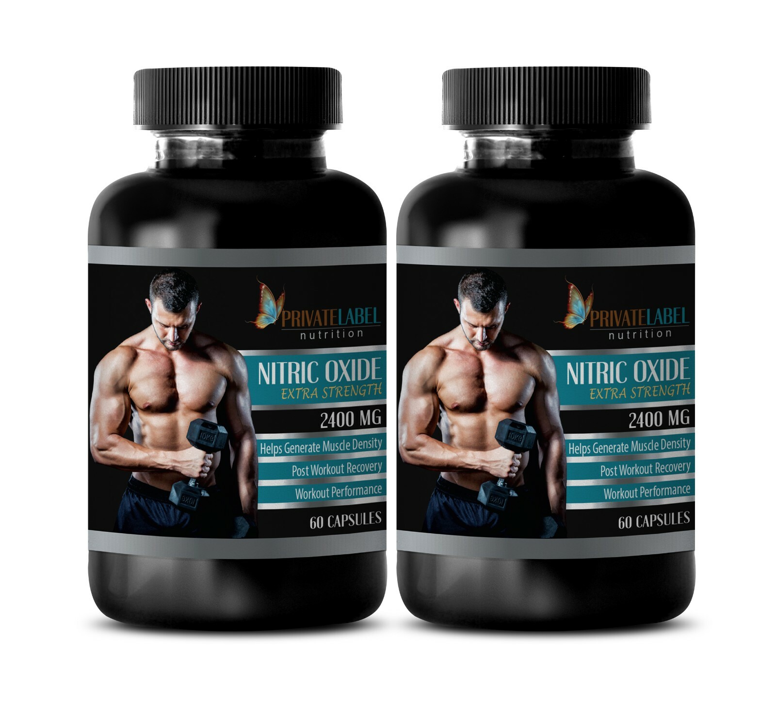 immune support booster – NITRIC OXIDE 2400 – nitric oxide capsules – 2 Bottles