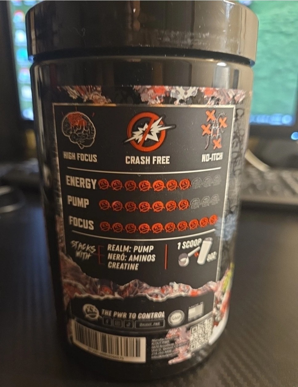Klout Karma Pre Workout, 20 Servings 3 Exciting & Delicious Flavors Exp: 08/2027