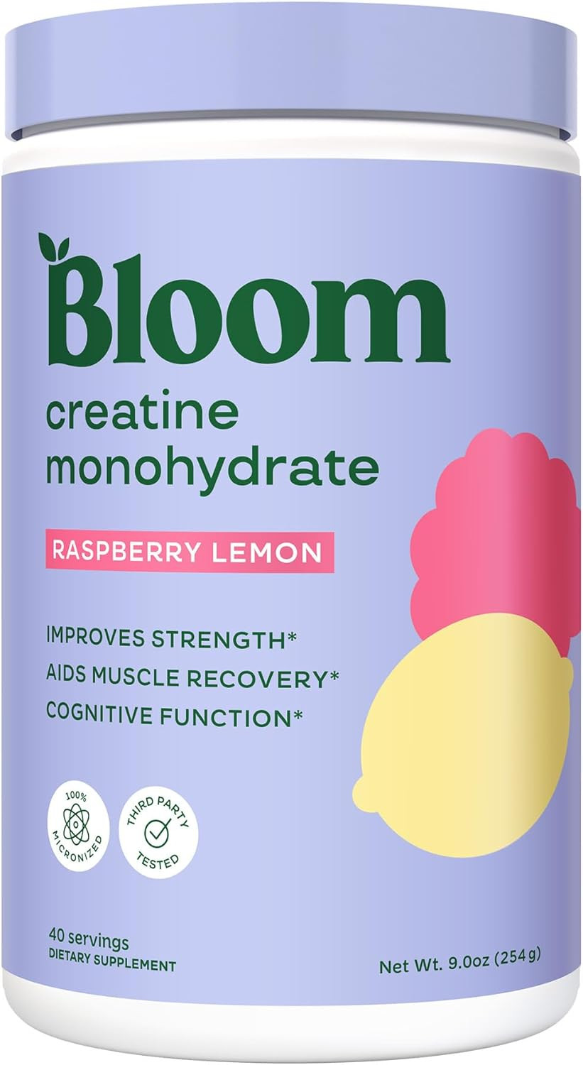 Bloom Nutrition Creatine Monohydrate Powder, 5G Micronized Creatine per Serving,
