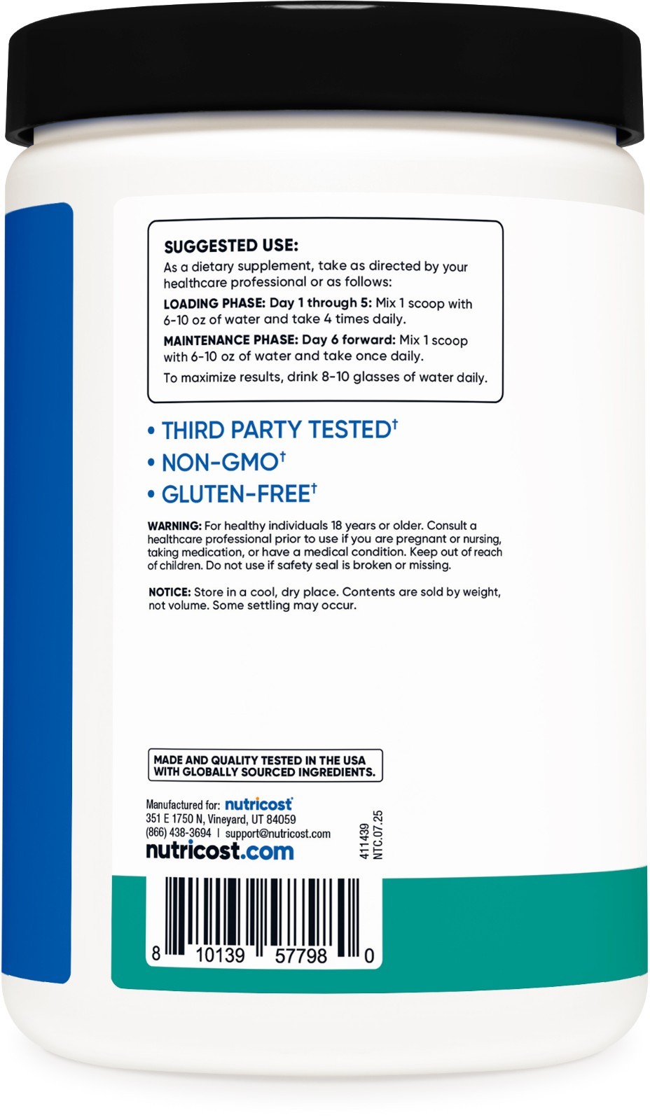 Nutricost Creatine Monohydrate Powder (Coastal Explosion, 500 Gram) – Micronized
