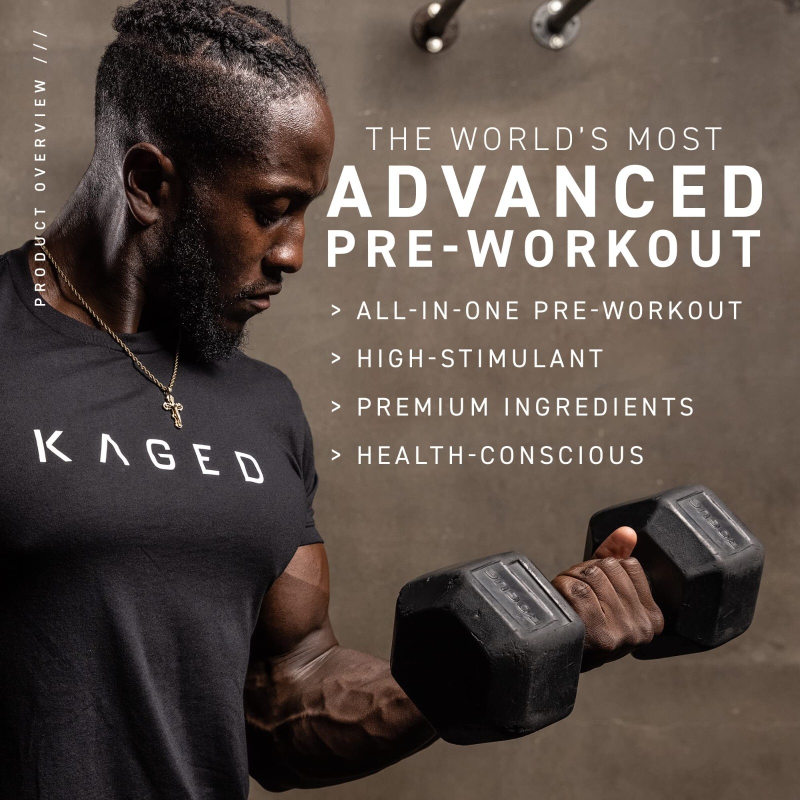 Kaged High Stimulant Pre Workout Powder Strawberry Lemonade Pre-Kaged Elite