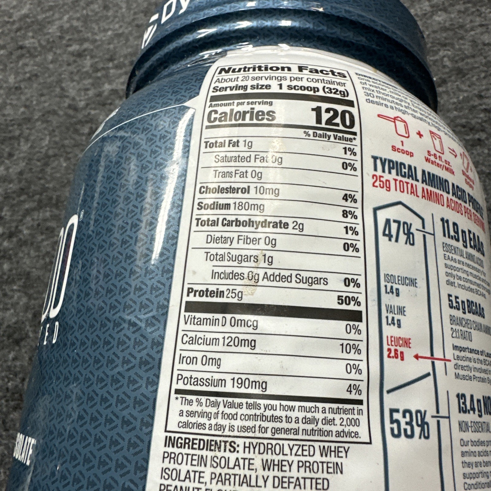 DYMATIZE ISO100® Hydrolyzed Protein Isolate Chocolate Peanut Butter 20 Servings