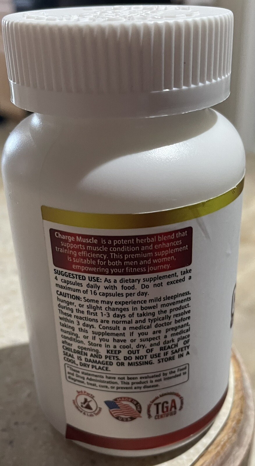 Charge Muscle Natural Muscle Builder & Sleep Support for Men and Women