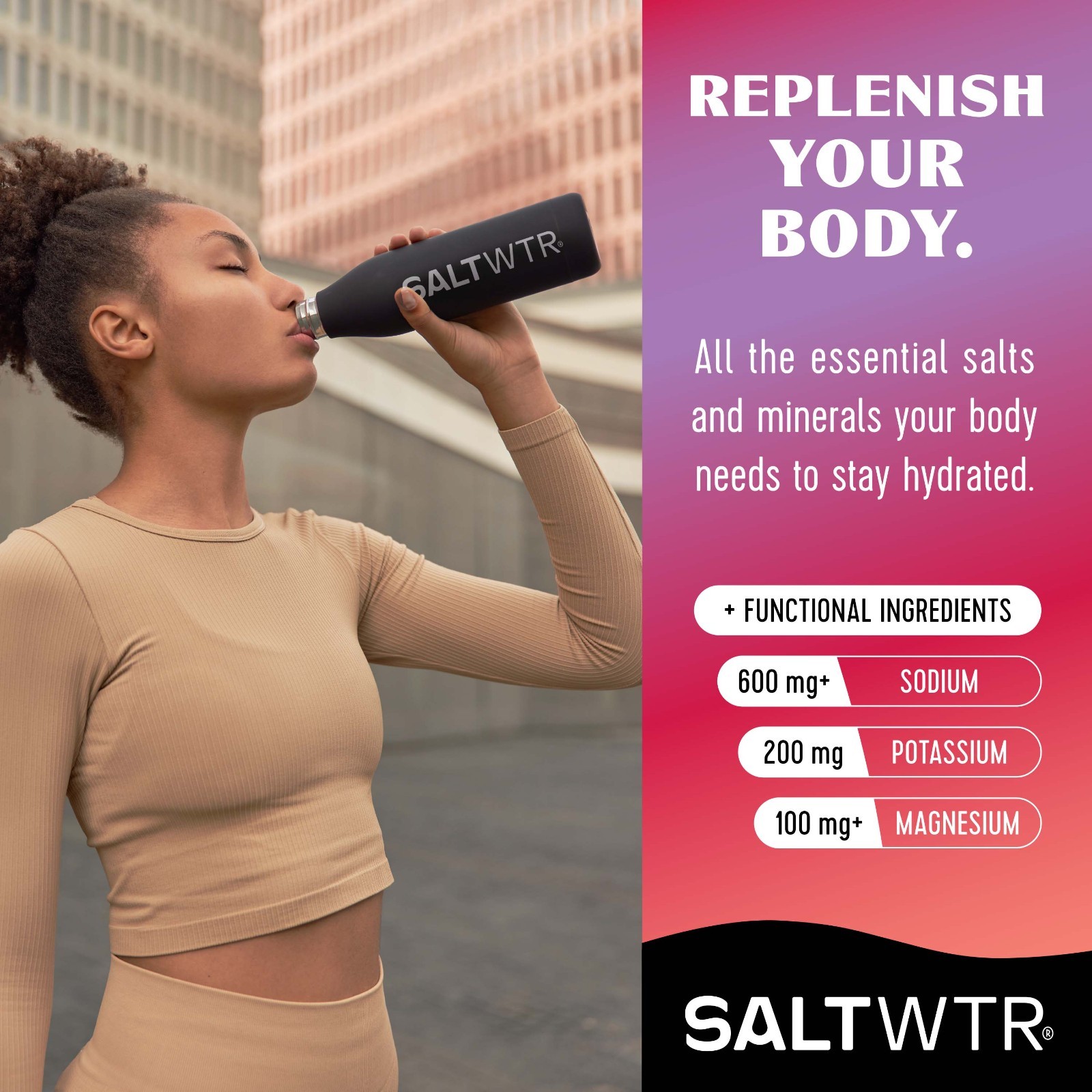 SaltWTR Functional Clean Electrolyte Hydration Drink Mix – Variety 30 Pack