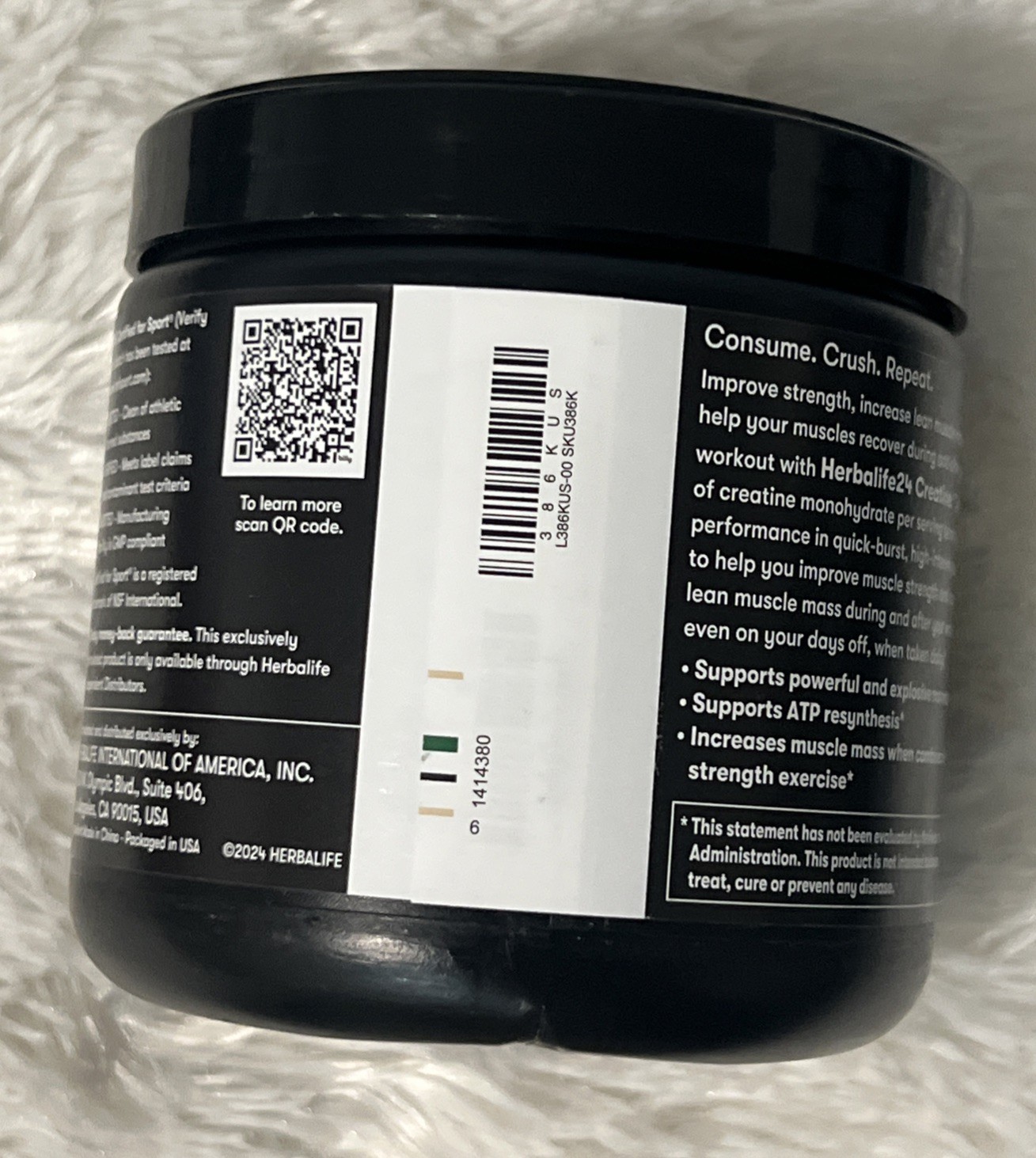 Herbalife Creatine Monohydrate 5.3oz Unflavored to Support Muscle Ex 2/27