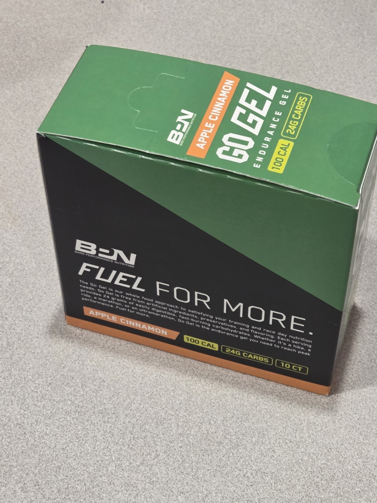 BARE PERFORMANCE NUTRITION, BPN Go Gel Endurance, Apple Cinnamon 10pk