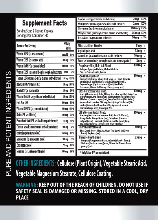 women multivitamin supplement – WOMEN’S ULTRA COMPLEX – 2B- multivitamin women