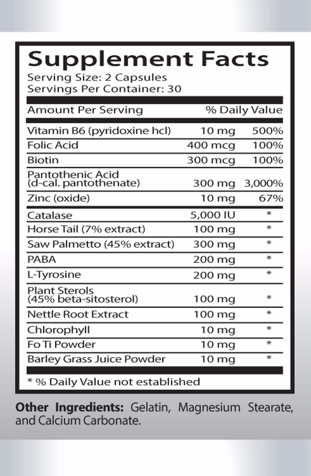 Candida vitamin b – ANTI PARASITE – GRAY HAIR COMBO – saw palmetto fruit extract