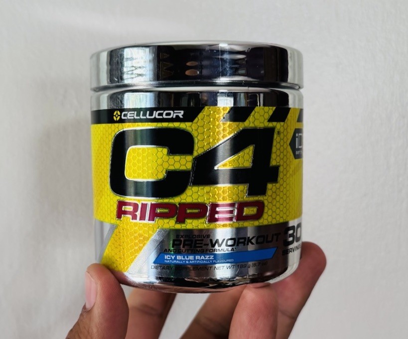 Cellucor C4 Ripped Pre-Workout – ID Series Icy Blue Razz 30 Servings