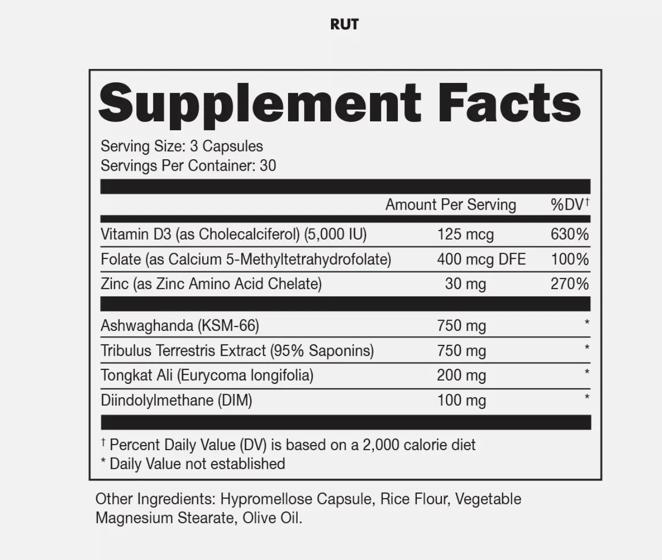 BUCKED UP RUT TESTOSTERONE BOOSTER 30 Servings Hormone Balance FREE SHIPPING
