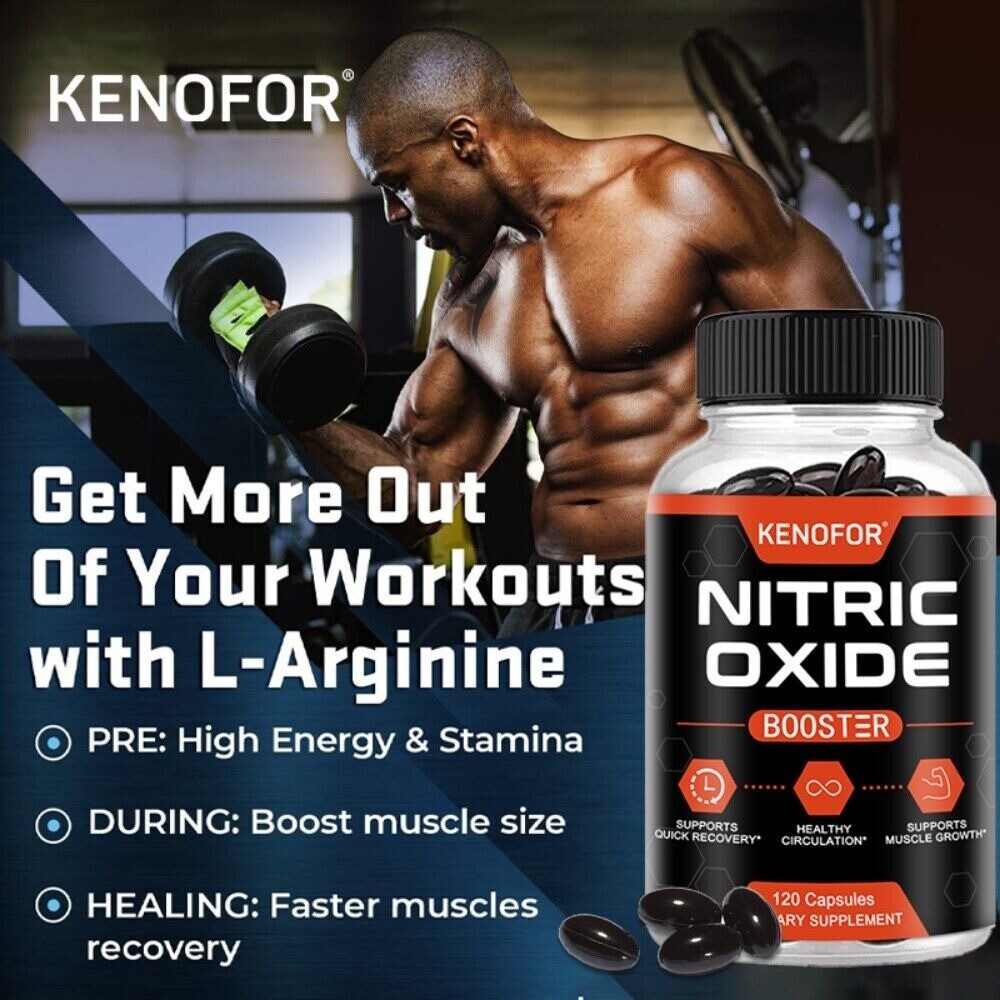 Nitric Oxide Booster Supplement – L-Arginin, L-Citrulline 1500mg –