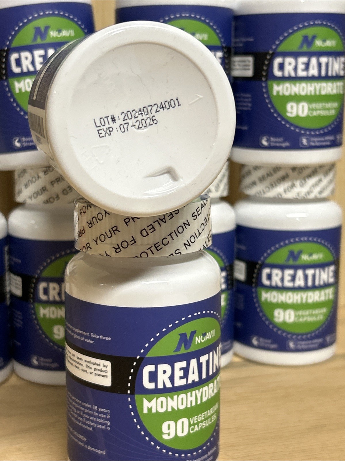 (LOT OF 10) NoavII Creatine Monohydrate Boost Strength 90 Capsules Exp. 07/2026