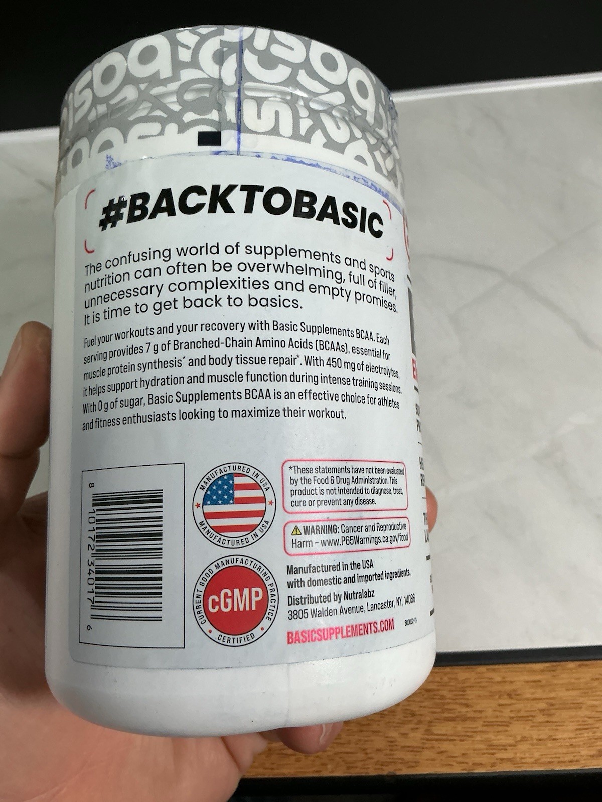 BASIC SUPPLEMENTS BCAA Powder Blueberry Lemonade Ex 12/26