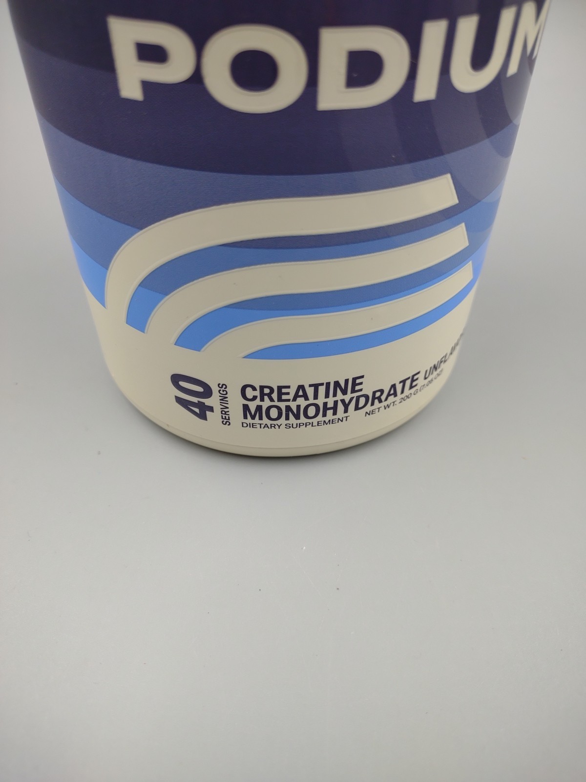 Podium Creatine Monohydrate Unflavored ~ 7.5oz/40 Servings ~ Expires 2/26