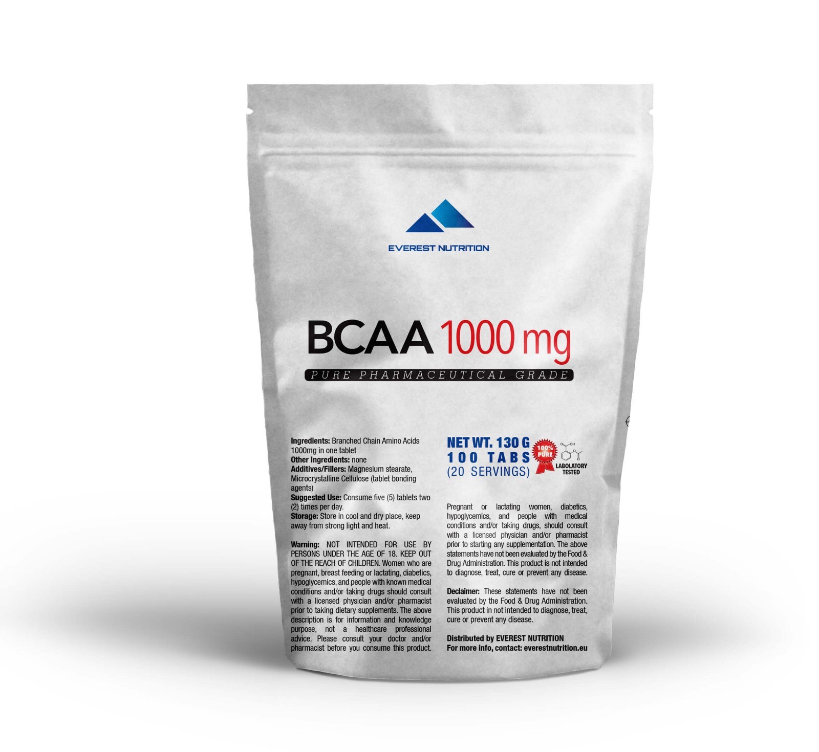 BCAA 1000mg Tablets – Anti-Catabolic, Fast Recovery & Muscle Building