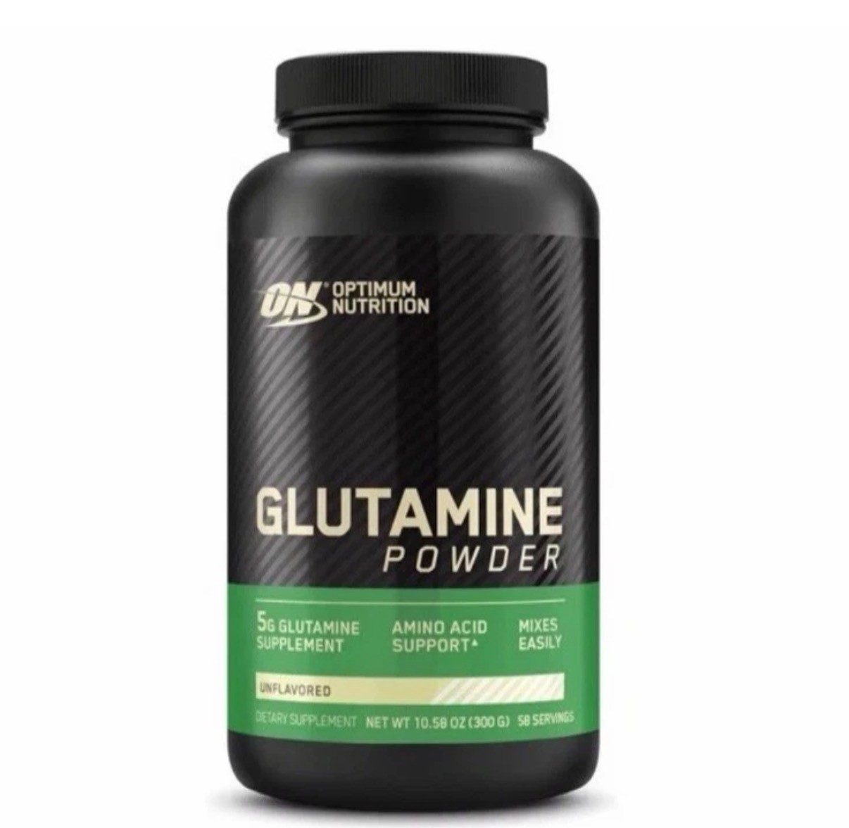 Optimum Nutrition Glutamine Powder Unflavored 10.58 oz 300 g, 58 Servin Exp 5/28