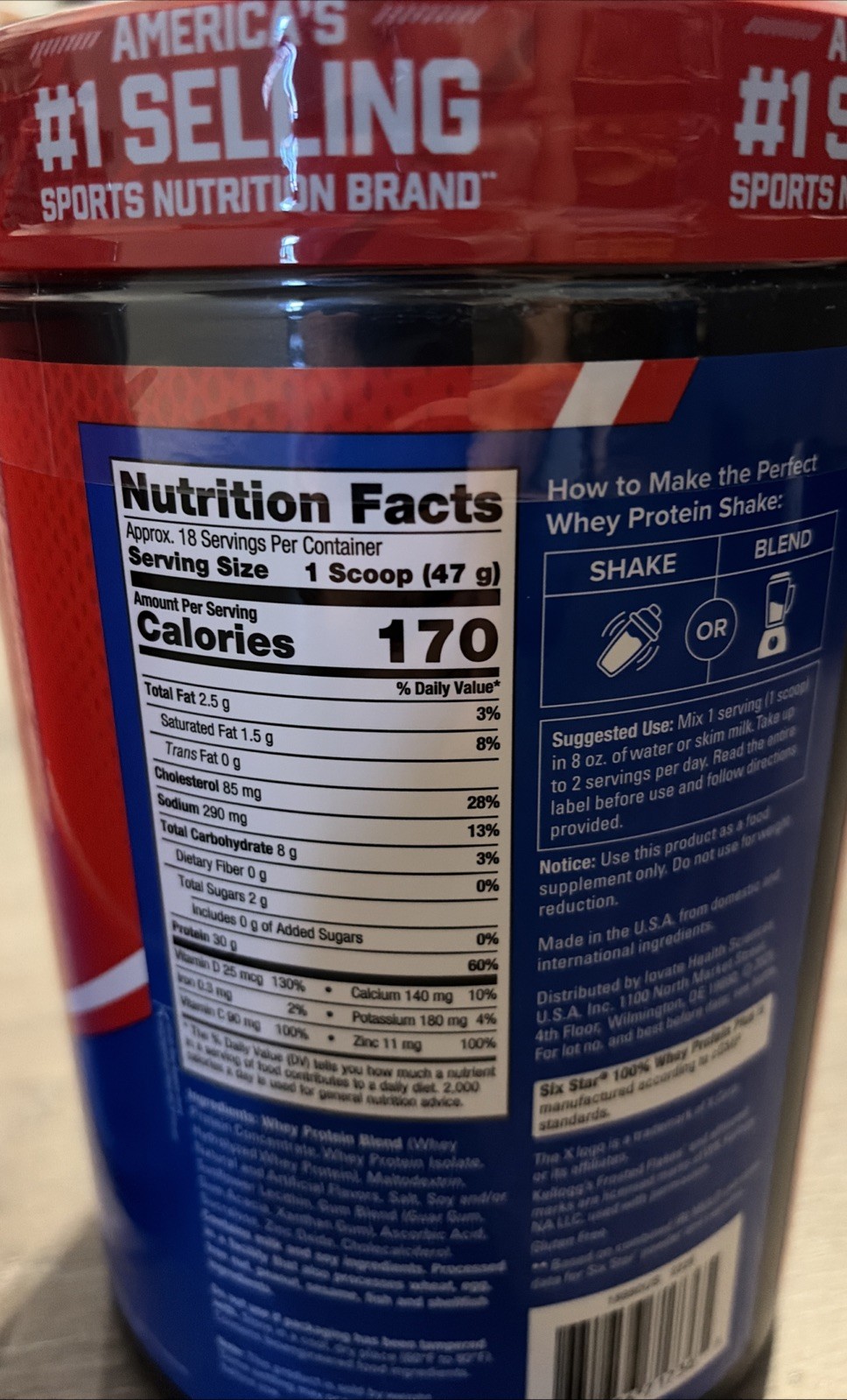 SixStar Whey Protein Plus-Frosted Flakes Flavor-Set of 2 Containers-BB 7/2028