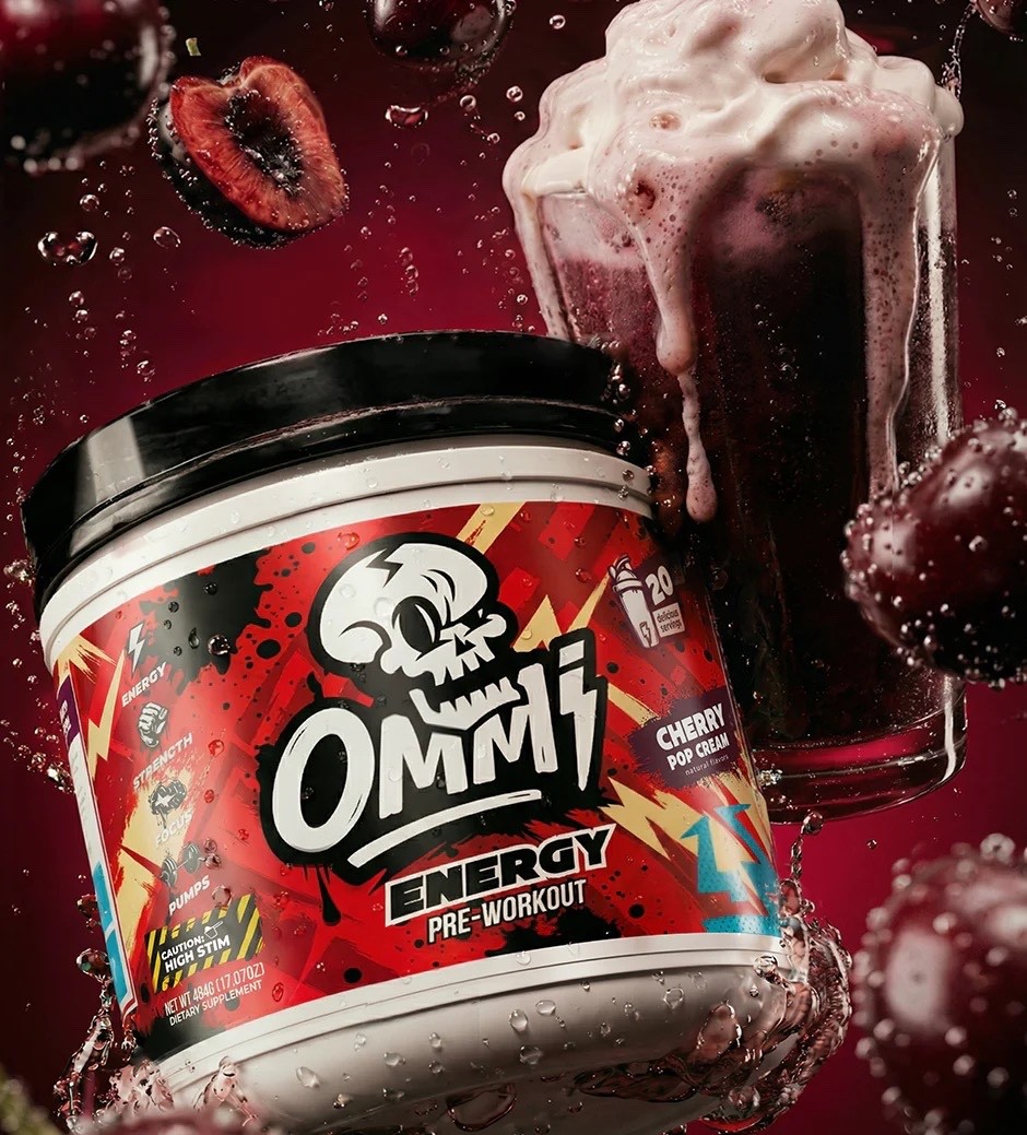 OMMI ENERGY – ALL IN ONE HIGH STIM PRE-WORKOUT 4 New Flavors to choose see below