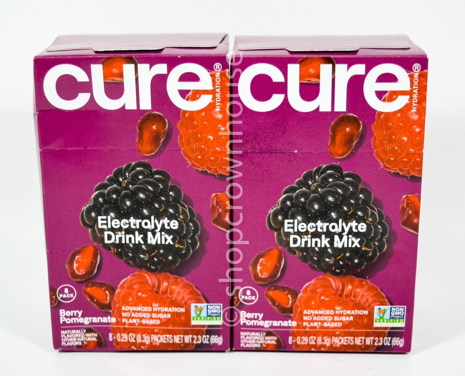 2 CURE Electrolyte Drink Mix 8ct Berry Pomegranate box 12/02/2026