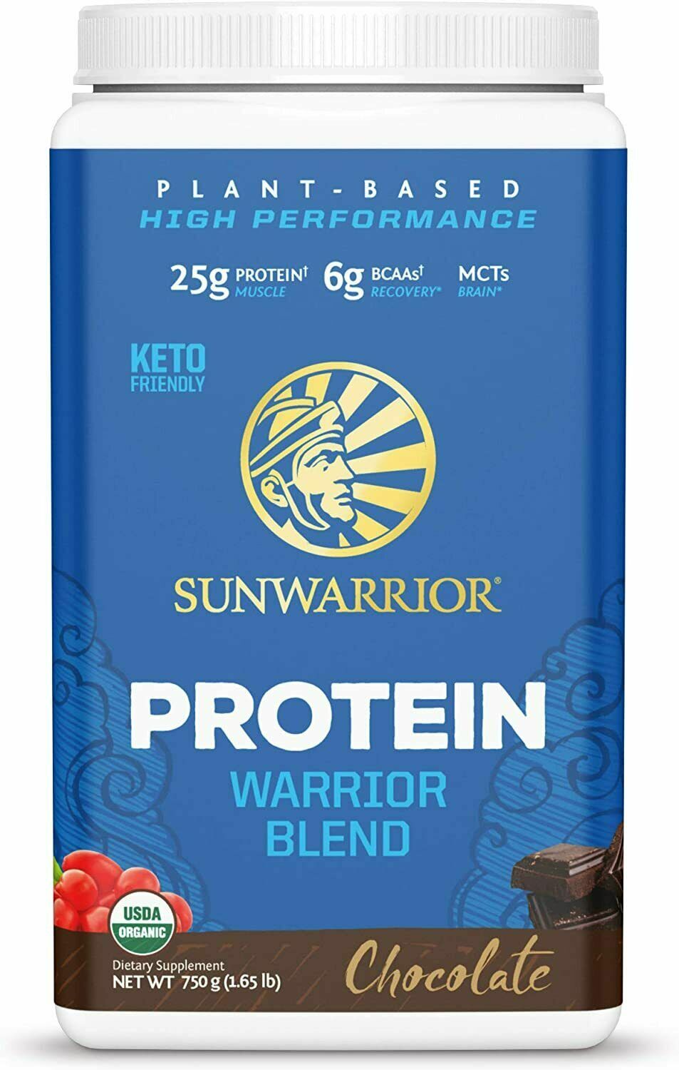 Sunwarrior Warrior Blend, Organic Vegan Protein Powder with BCAAs and Pea…