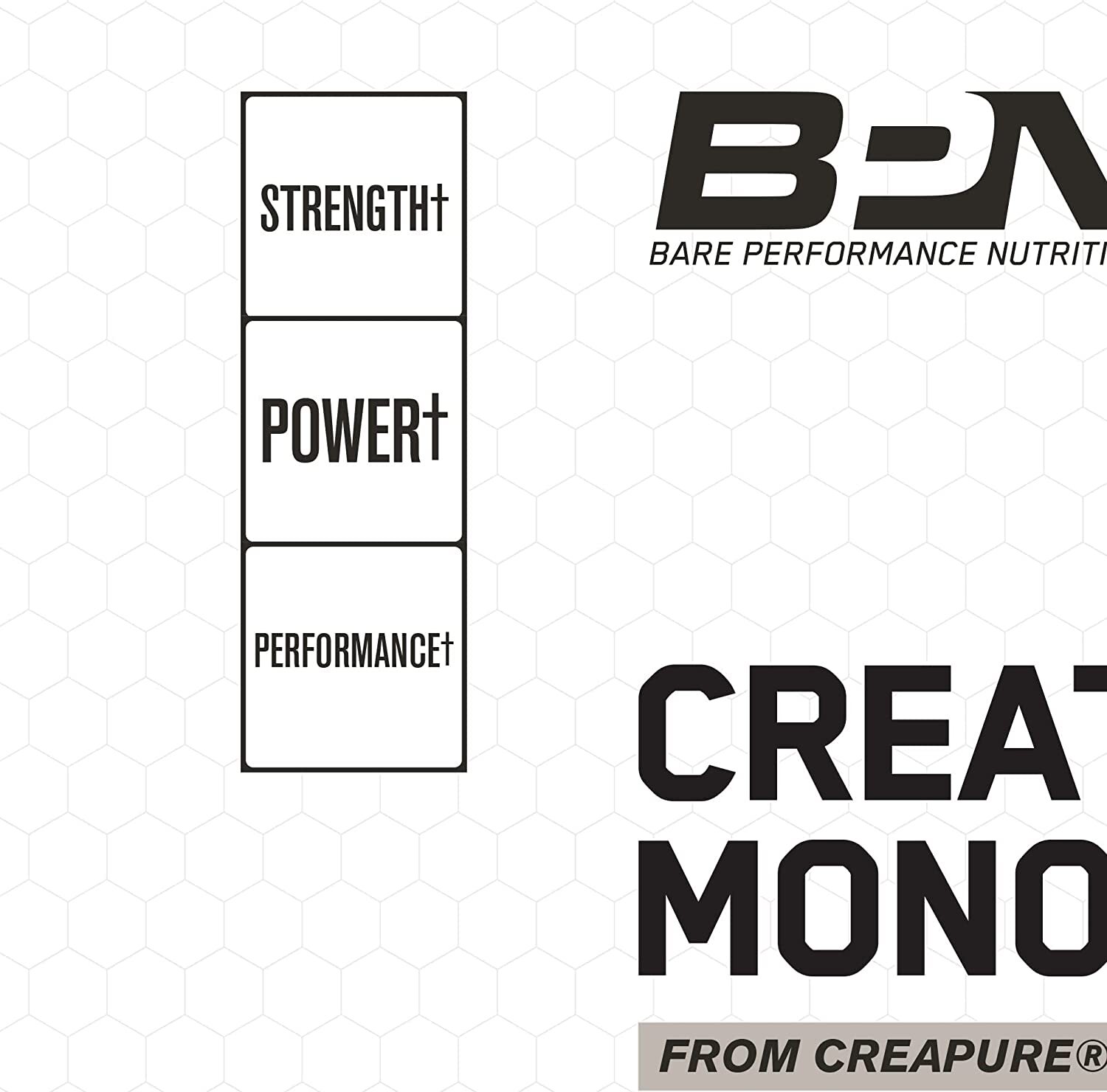 BPN Creatine Monohydrate with Creapure, Unflavored, Increase Muscle Mass