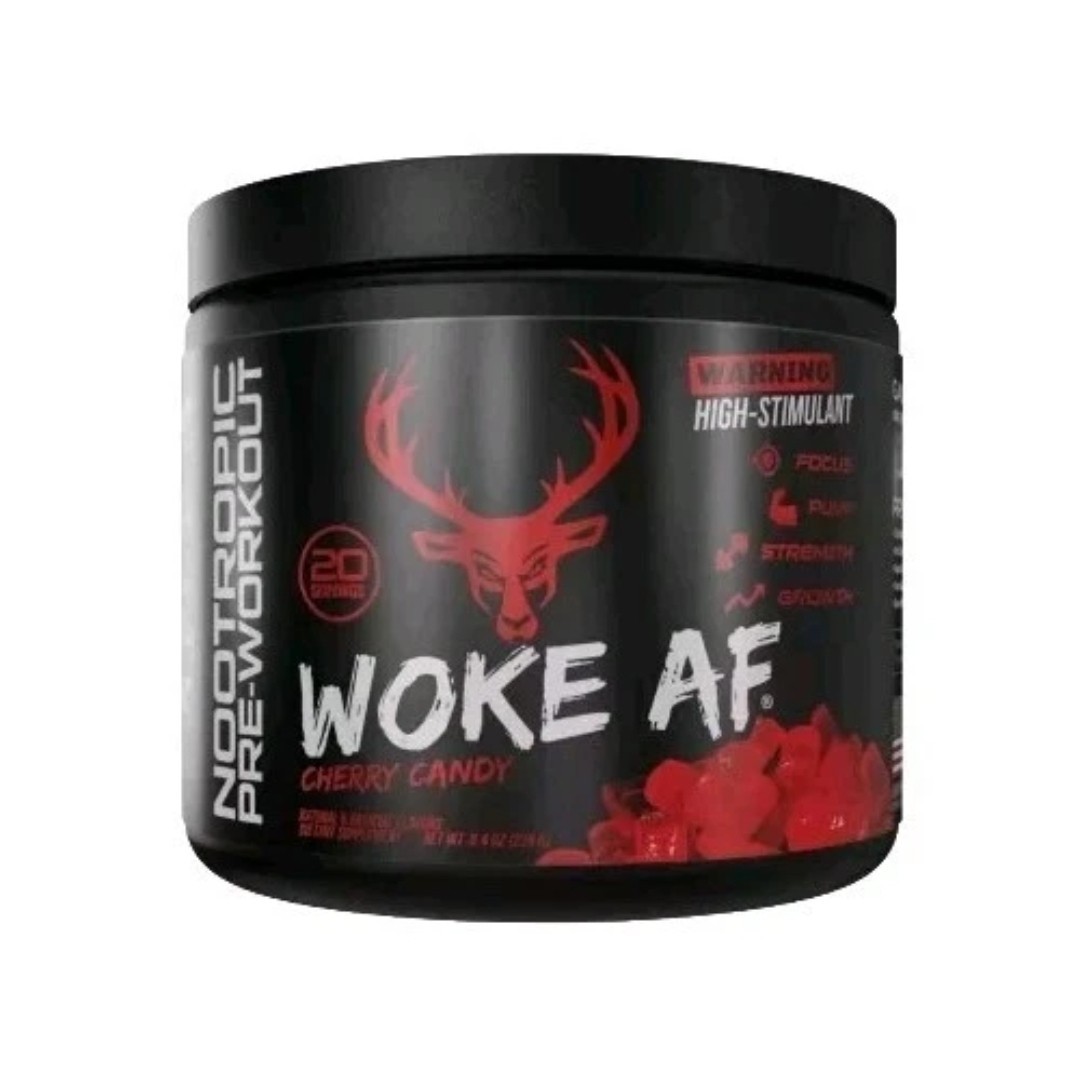Bucked Up Woke AF Cherry Candy Nootropic Pre-Workout Powder – Size: 8.4 oz