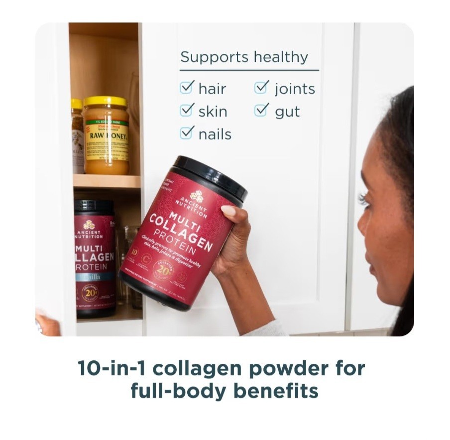 Ancient Nutrition Multi Collagen Protein Powder Unflavored 14.3 oz 40 Servings