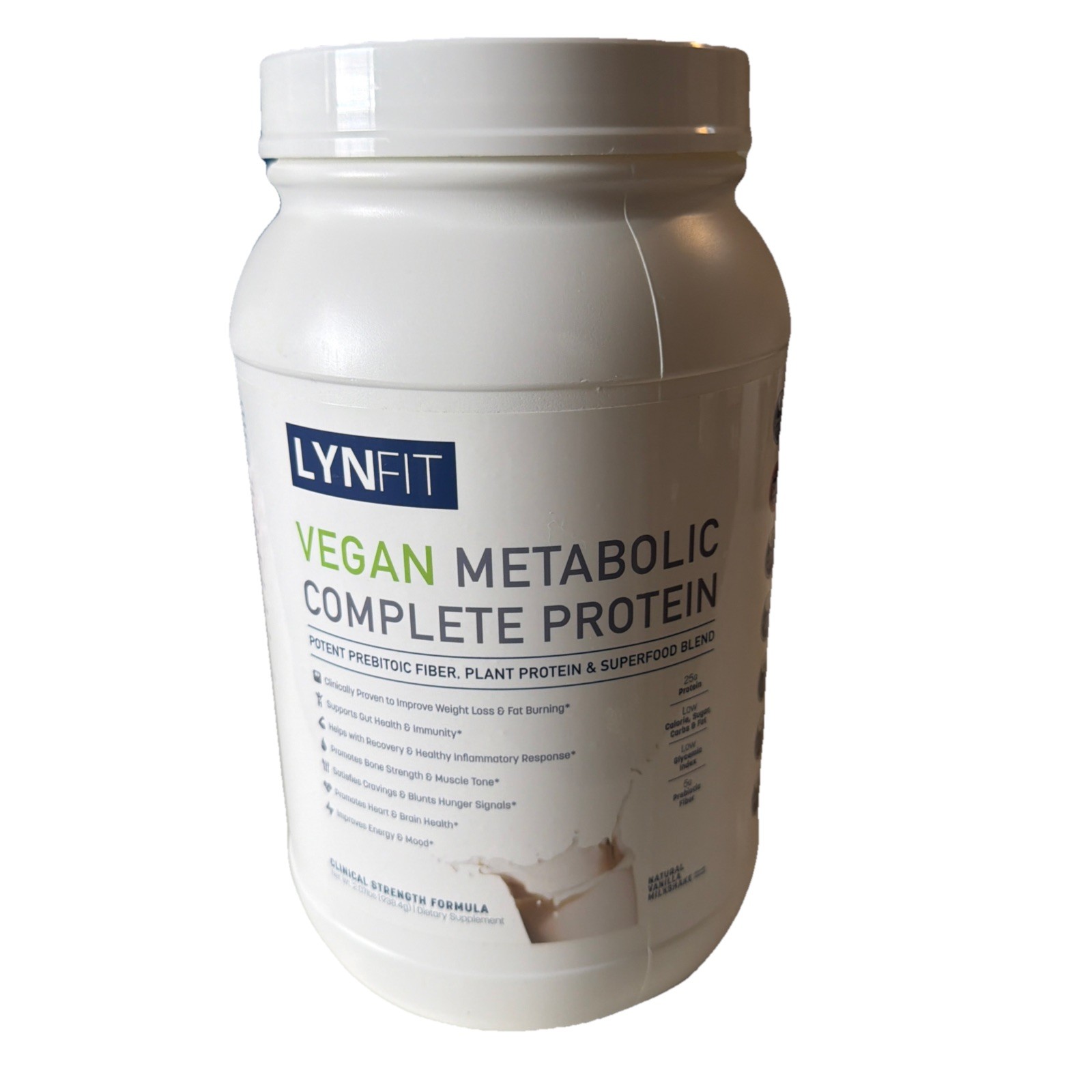 LYNFIT VEGAN Metabolic Complete Protein Potent Prebiotic Fiber Plant Exp 04/2027