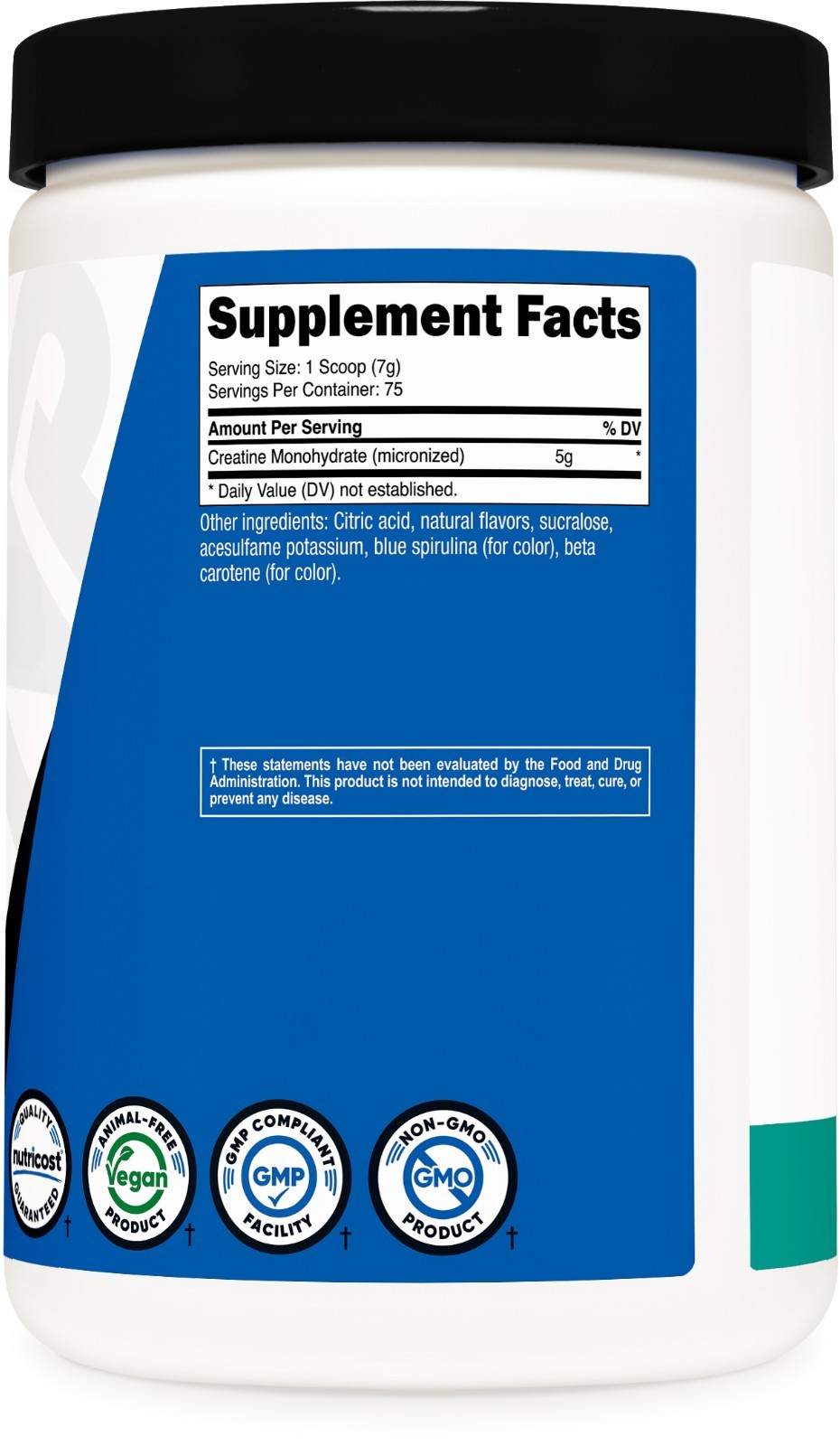Nutricost Creatine Monohydrate Powder (Coastal Explosion, 500 Gram) – Micronized