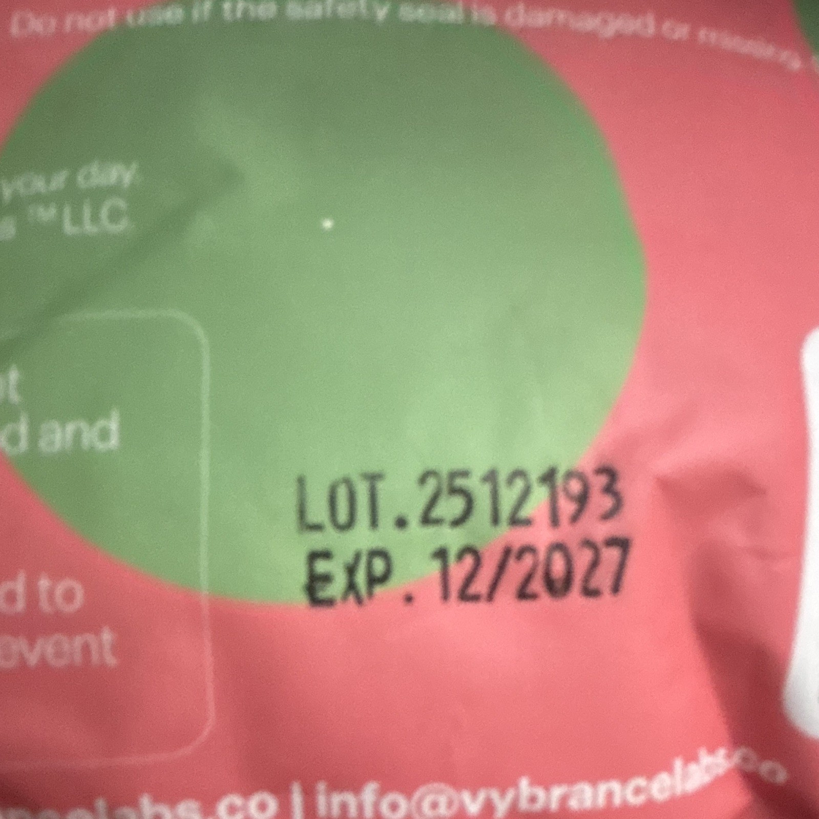 Vybrance Labs Creatine Monohydrate Gummies Watermelon 120ct 30 Serv Vegan