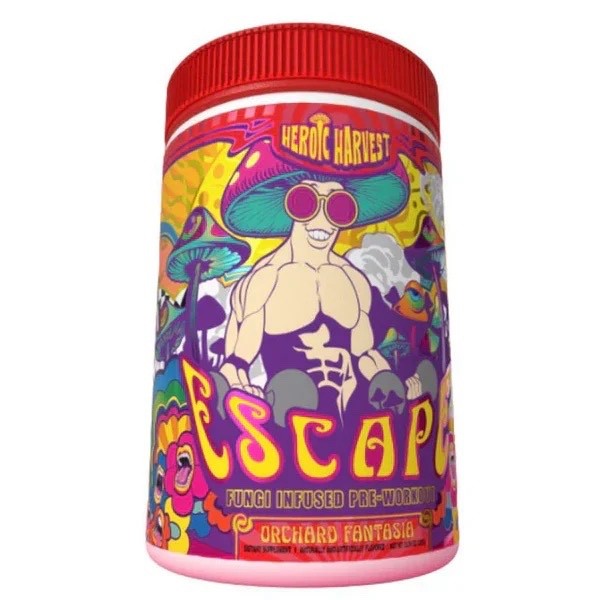 Heroic Harvest Escape Pre-Workout Orchard Fantasia flaver Nootropic High Stim