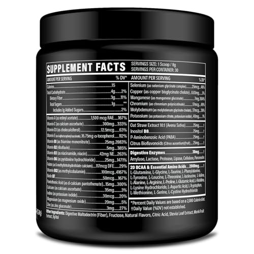 Multivitamin Powder Keto Drink Mix BCAA Amino Acids