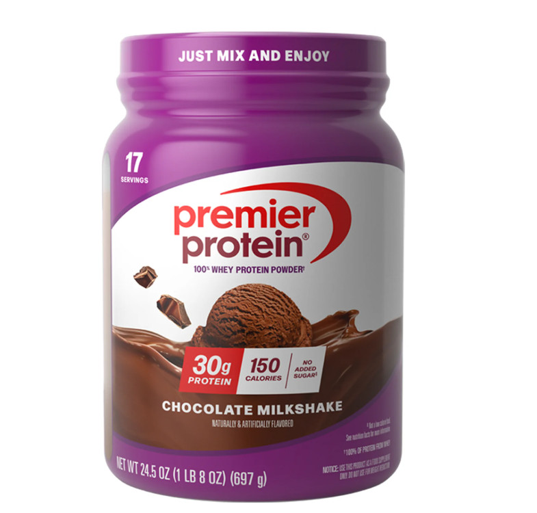 Premier Protein Whey Powder Chocolate Milkshake 1.5lb 30g Protein