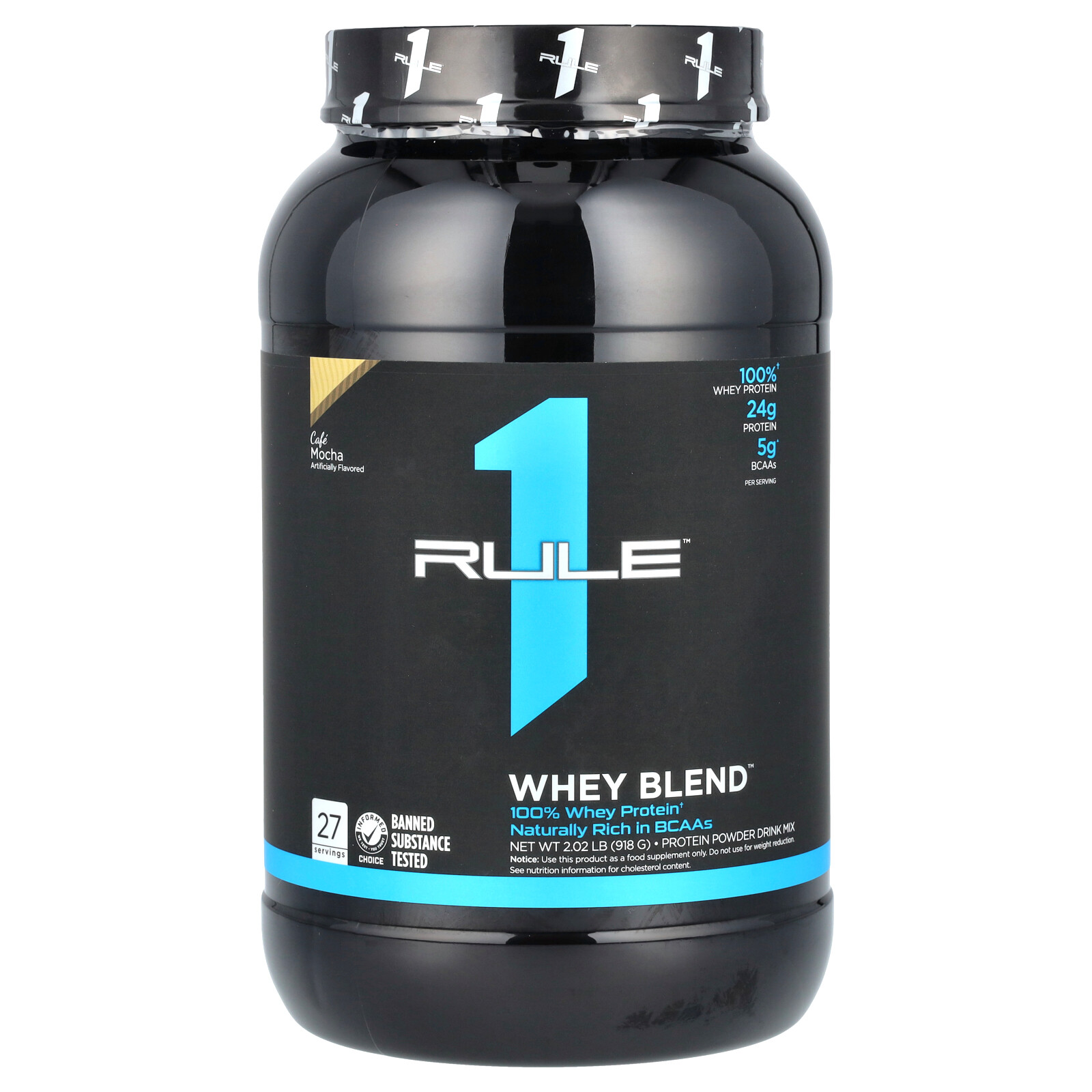Whey Blend, Protein Powder Drink Mix, Cafe Mocha, 2.02 lb (918 g)