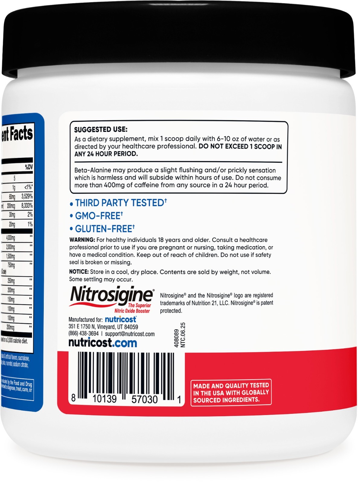 Nutricost Pre-Workout Complex Powder (30 Servings) (Fruit Punch)