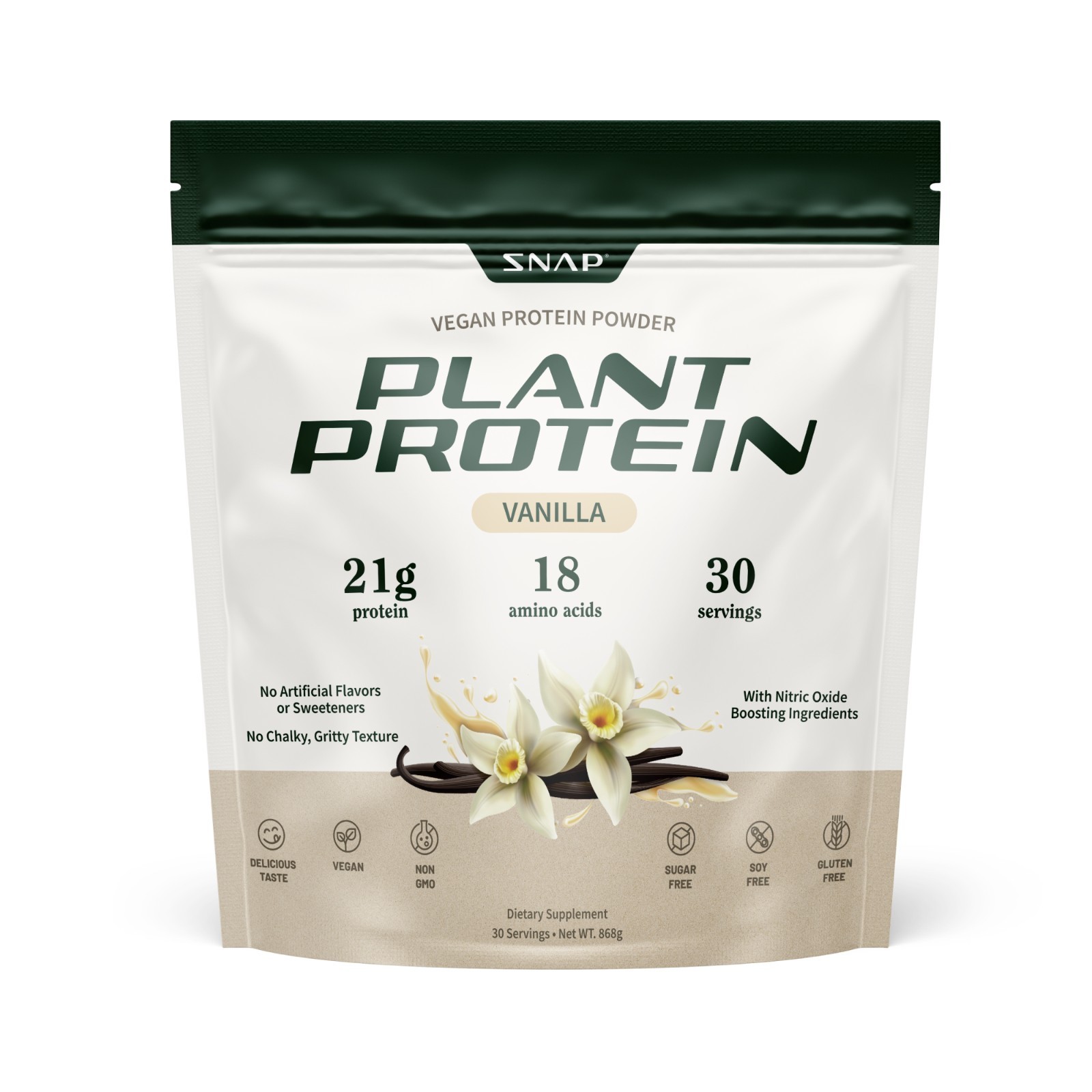 Vegan Organic Plant Protein Powder – SNAP Muscle Growth, Performance, & Recovery