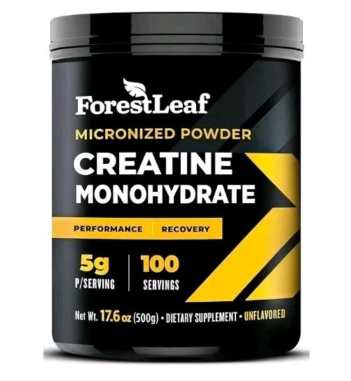 ForestLeaf Creatine Monohydrate Micronized Powder Maximize Muscle Growth. B7