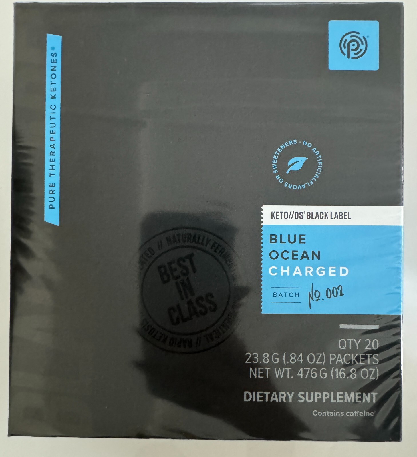 Pruvit Keto OS Blue Ocean Black Label 20 Packet Exp 07-2027 Free Shipp