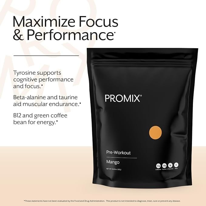 PROMIX Pre-Workout Mango Powder Dietary Supplement 10 oz (285 g)
