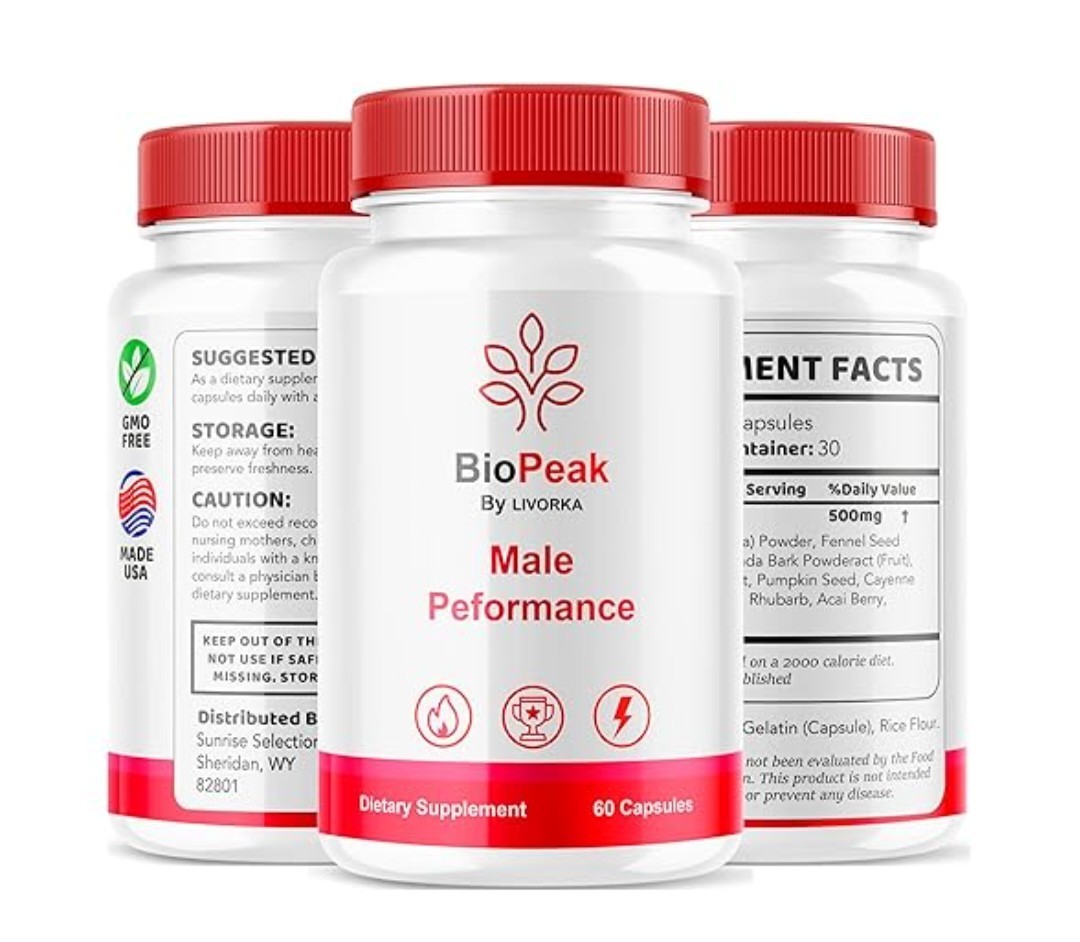 (5 Pack) Biopeak for Male, Bio Peak Advanced Men Support Pills (300 Capsules)