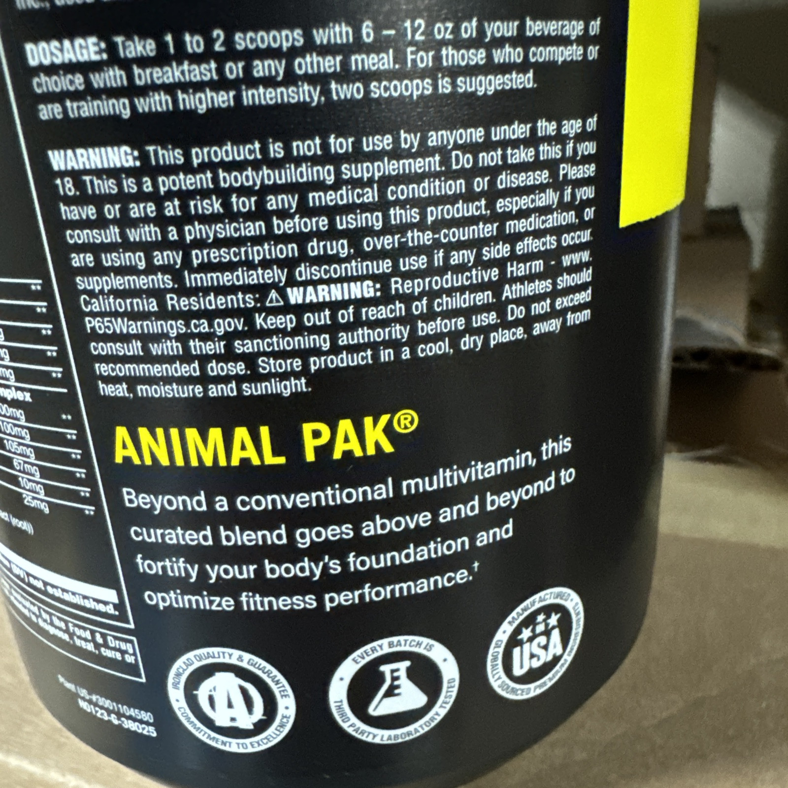 Animal Pak®, Ultimate Foundation, Orange Crush, 14.5 oz (411 g)