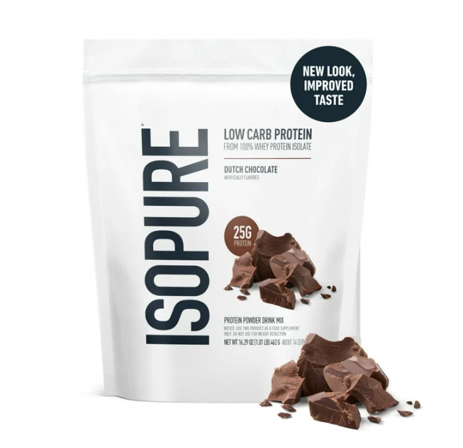 Isopure Low Carb Whey Isolate, Dutch Chocolate, 14 Servings