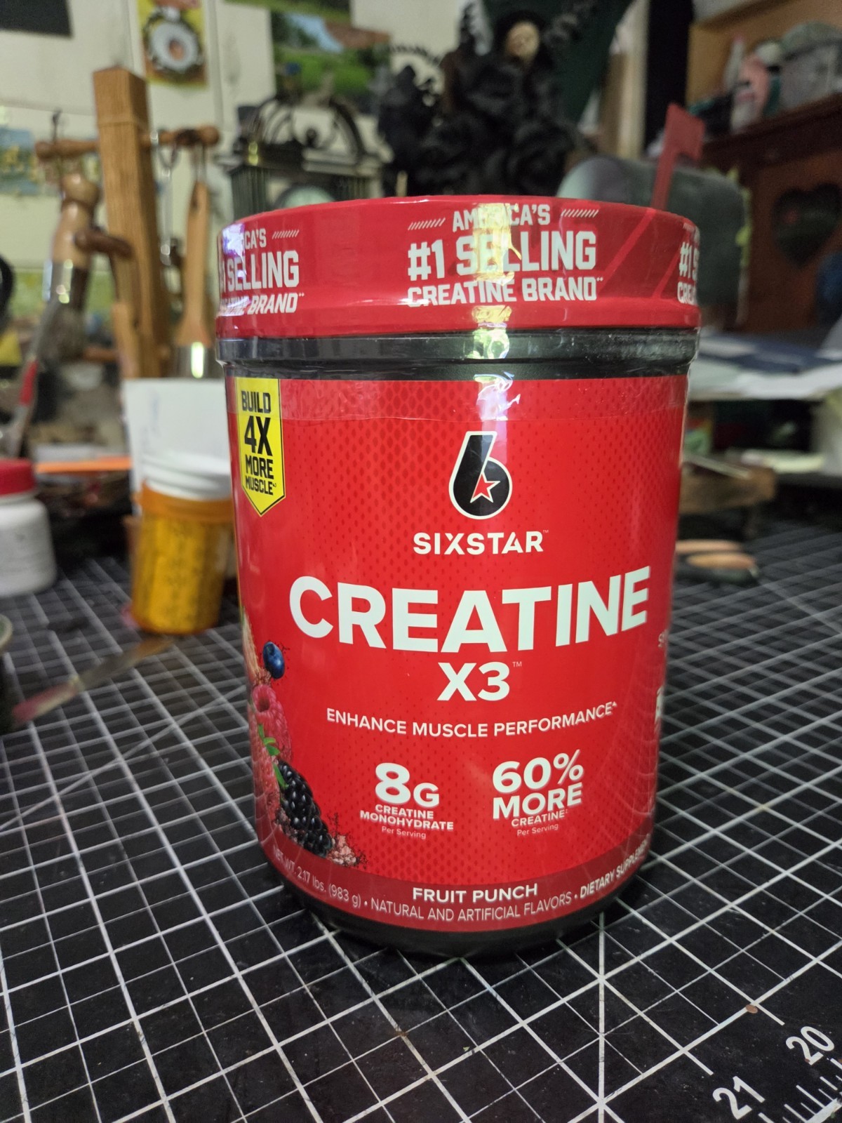 Six Star Pro Nutrition Creatine X3 Powder Fruit Punch 2.18 lbs