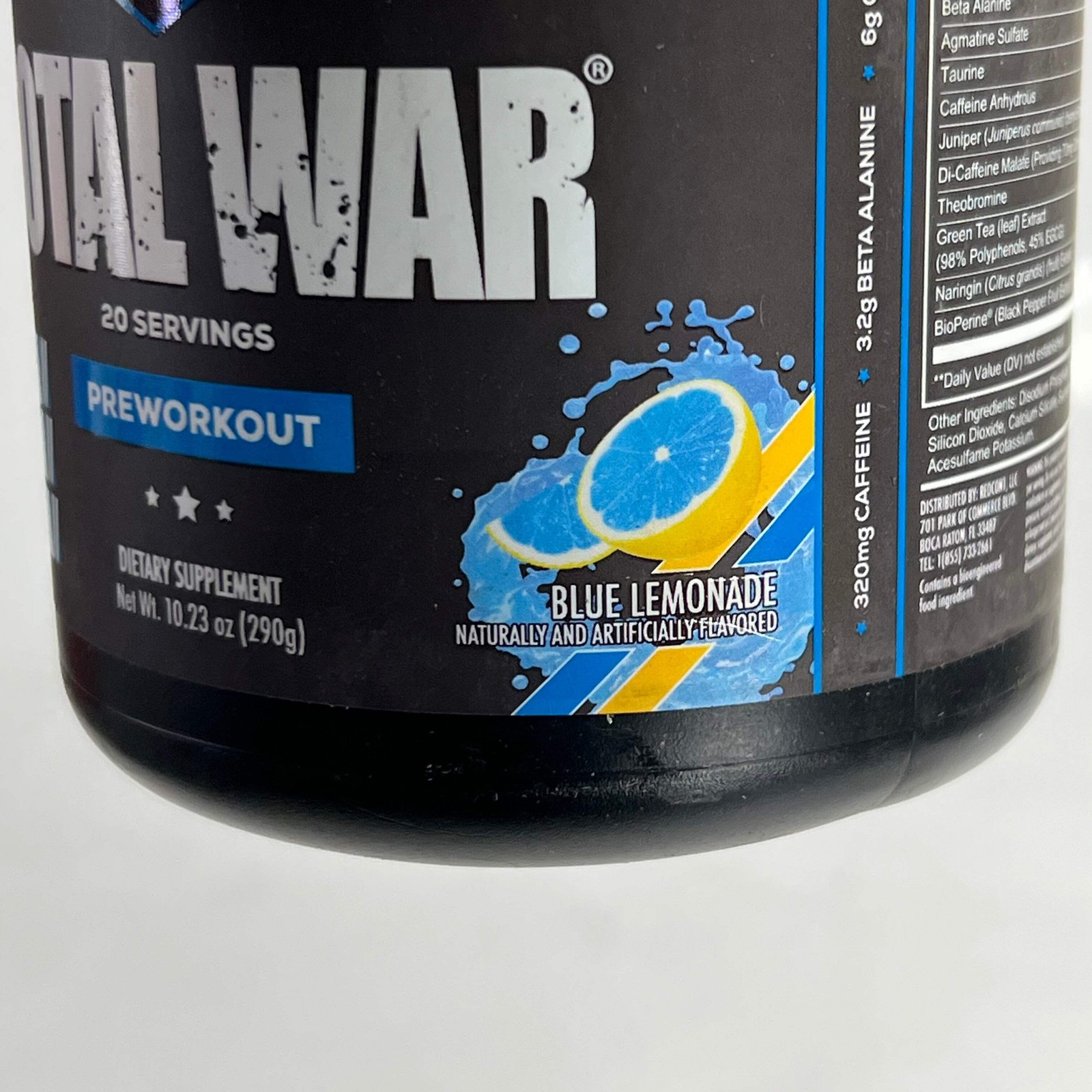REDCON1 Pre-Workout, Blue Lemonade 20 Serving 10.23 oz BB 11/28