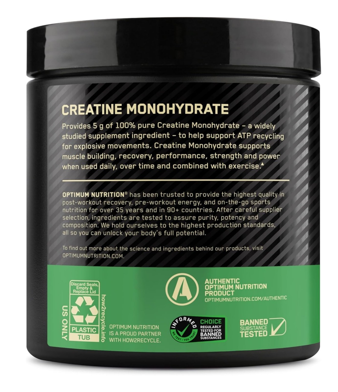 Optimum Nutrition Micronized Creatine Monohydrate Powder,Blueberry Lemonade-360G