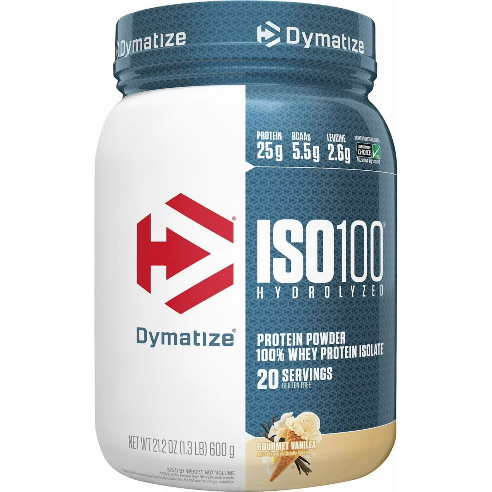 Dymatize ISO100 Hydrolyzed Whey Isolate Protein Powder, Gourmet Vanilla