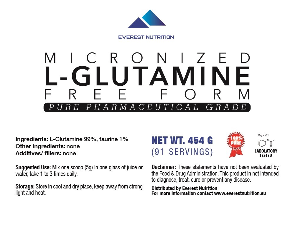 L-Glutamine Powder – Anti-Catabolic, Anti-Inflammatory – Gut & Neuro Support