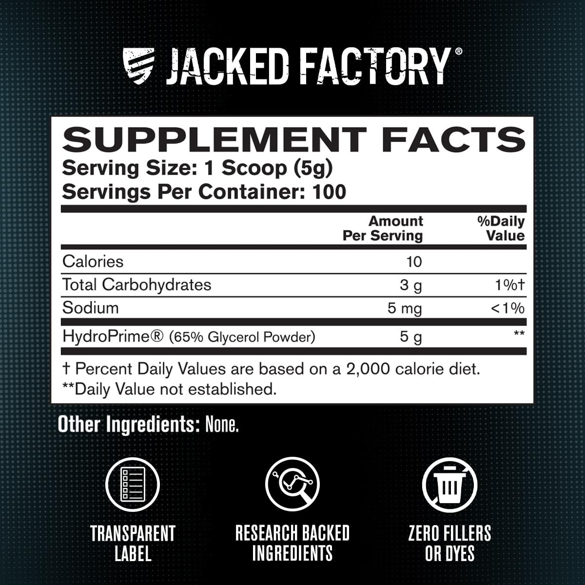 Jacked Factory Glycerol Pump Powder – Cell Volume 100 Servings (Pack of 1)